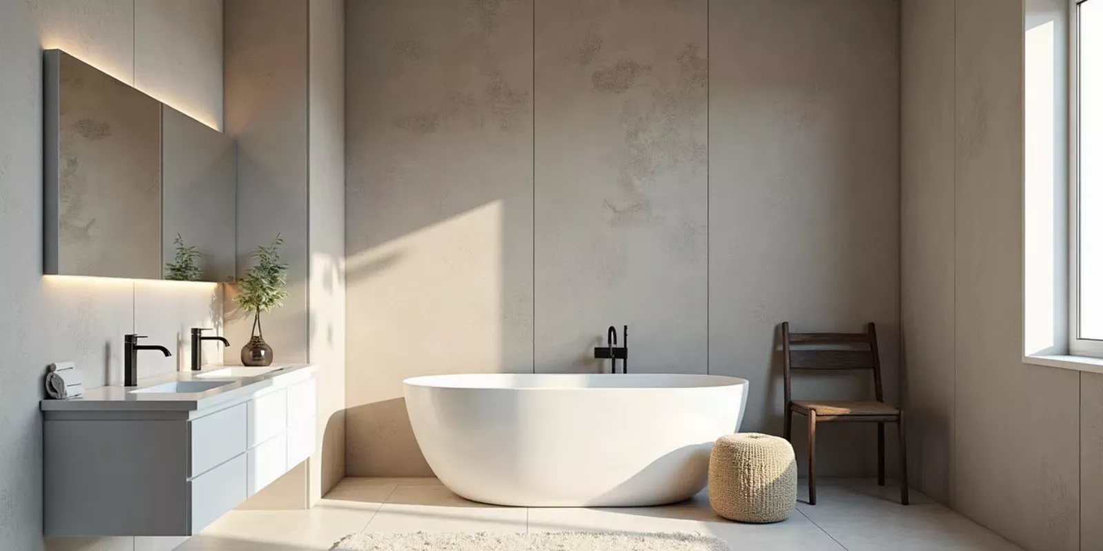 Modern Bathroom Wall Finish Choices Explained